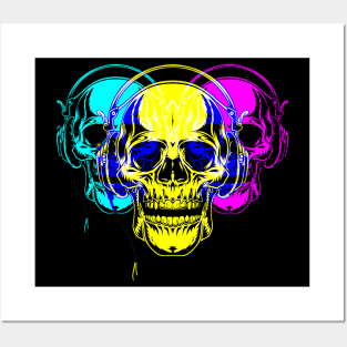 Tri-Portrait Skull - DS7 Posters and Art